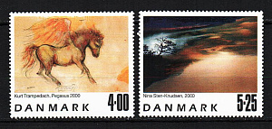 Дания, 2000, Живопись, Искусство, 2 марки